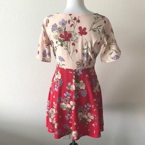 Summer dress red Nude purple UK 10, US6